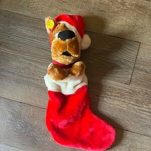 Vintage Cartoon Network Gemmy  Scooby Doo singing stocking